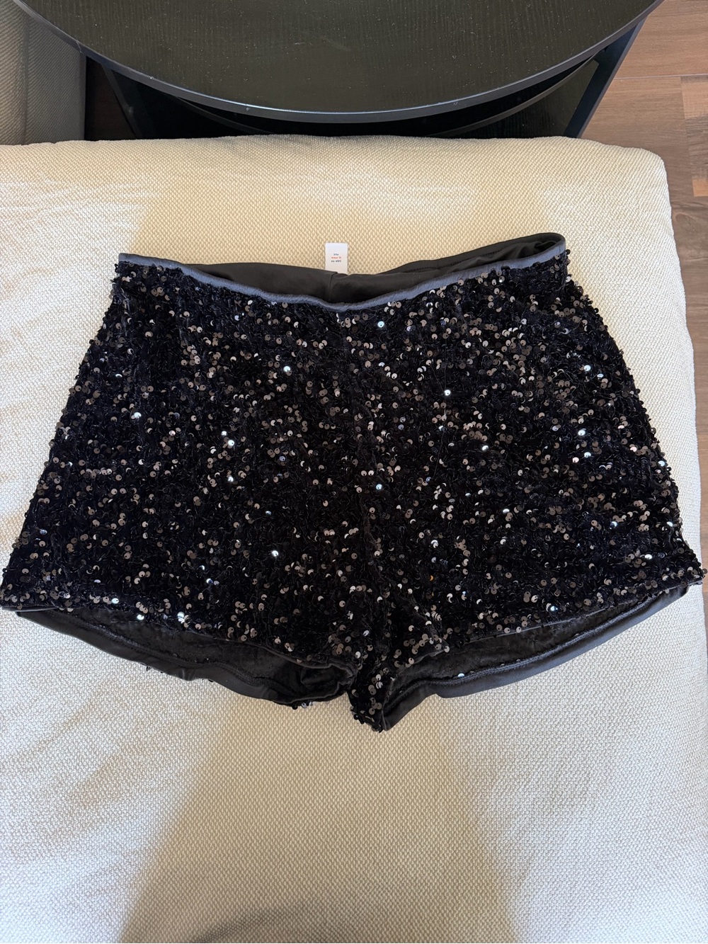 Black Sequin Women’s Shorts